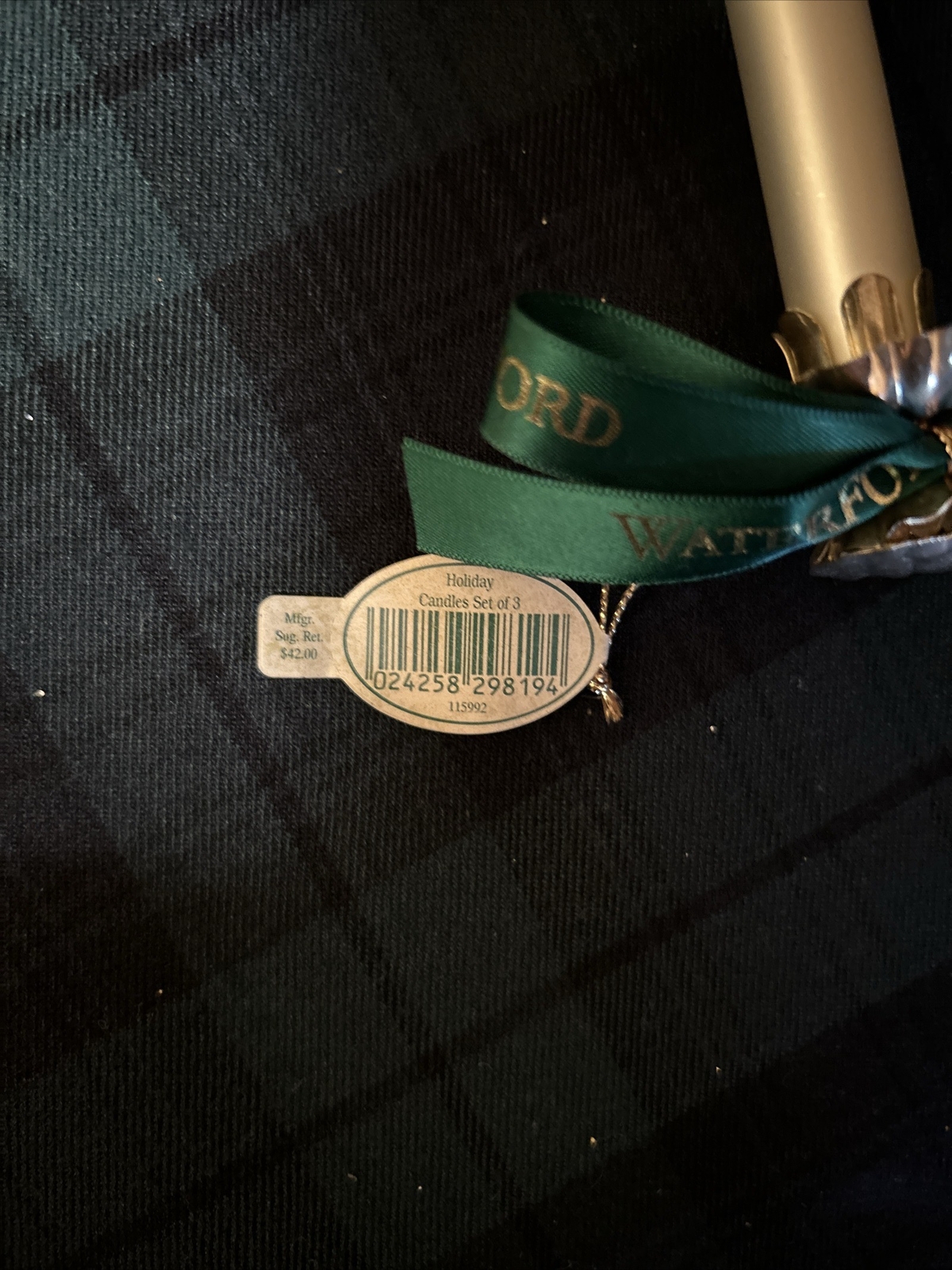 Waterford Holiday candles set of three eBay