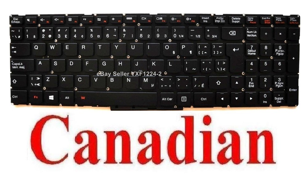 Keyboard for Lenovo Yoga 500 500-15IBD 500-15IHW 500-15ISK 80NT 80N7 - CA