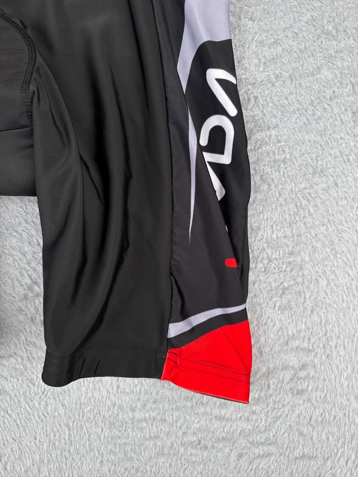 Pantalones Cortos de Ciclismo Lixada Adultos EE. UU. Grandes Negros Rojos Poliéster Mezcla Spandex Acolchados Foto 2 de 4