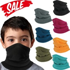 Kids Youth Neck Warmer Gaiters Winter Fleece Ski Face Masks Scarf for Boys Girls