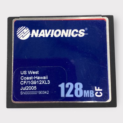 Navionics CF Chart Card ''US West Coast-Hawaii'' CF/1G912XL3 - July 2005 - 128MB