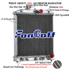 3Row Radiator Alu For 1992-00 Honda Civic EK EG D15 D16 Acura Integra HX AT