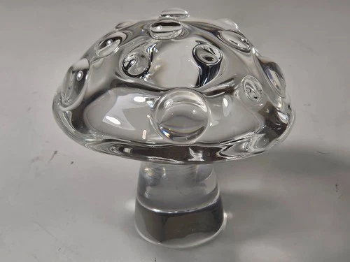 Vintage Steuben Crystal Glass Mushroom