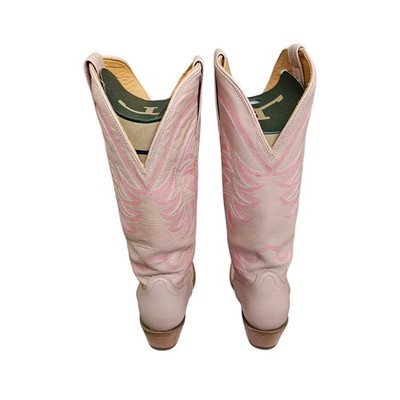 Tecovas Annie Misty Rose Pink Leather Cowgirl Western Tall Snip