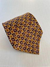 Vintage Burberry Men's Geometric Silk Neck Tie 58L 4W Made in USA