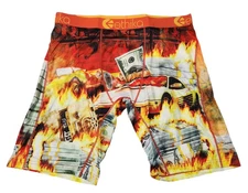 Ethika Mens 2XL Boxer Briefs Underwear The Staple Fit Cars Money Fire