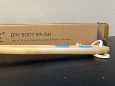 Dry Body Brush 17  Handle Use Wet Or Dry Double Sided Brush Dual Texture New