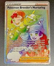 2020 Pokémon Breeder's Nurturing 195/189 Full Art Secret Rainbow Rare