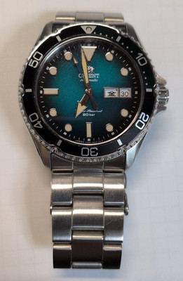 Orient Mako RN-AA0811E Green Dial Automatic Men's Watch Used Working from Japan