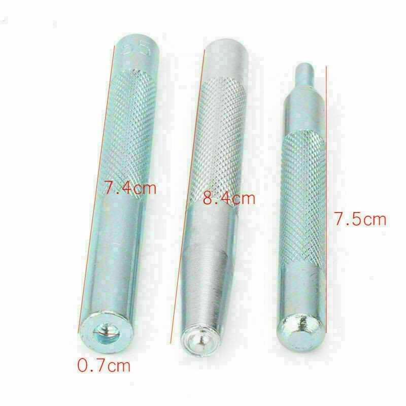 DIY Leather PVC Die Punch Hole Snap Fastener Press Rivet Button Handmade Tool