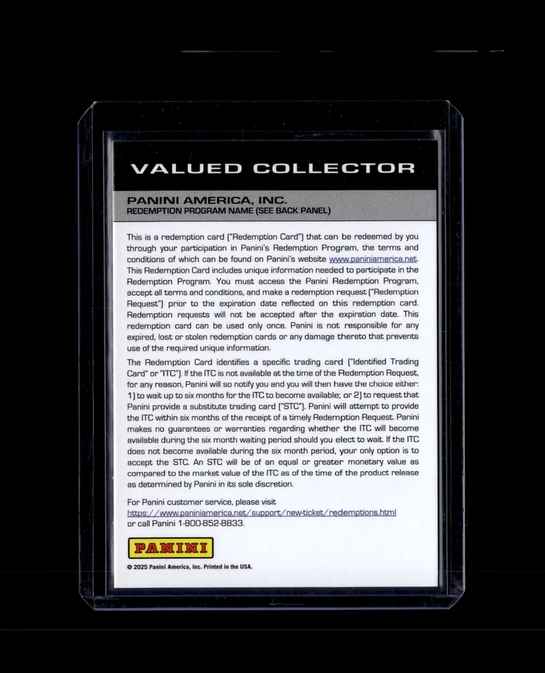 Kumar Rocker 2025 Prizmatrix Autograph Redemption #3 - Image 2 of 2