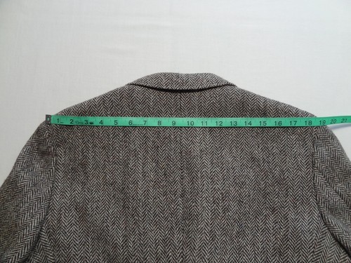 Orvis 40 Harris Tweed Harringbone Blazer Sport Coat Leather Elbow Patches VTG - Bild 8 von 14