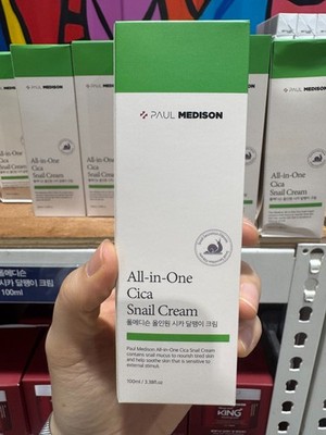 PAUL MEDISON Cica Snail Cream 100ml Hydrating Soothing K-Beauty Moisturizer