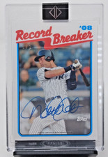 2019 TOPPS TRANSCENDENT RECORD BREAKER 1/1 DEREK JETER AUTO
