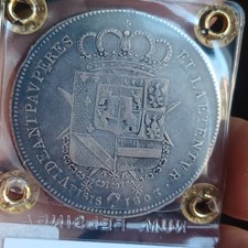 SILVER COIN MONETA RARA FRANCESCONE 1803 CON PERIZIA LOTTO ARGENTO 294