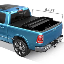 6.6FT Bed Tonneau Cover 3-Fold For 2015-2019 Silverado Sierra 1500 2500HD 3500HD
