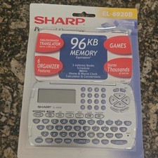 Sharp EL-6920B Personal Organizer Games Translator Brand new