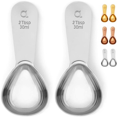 Apace Living Coffee Scoop (Set of 2) - 2 Tablespoon (2 Tbsp / 1/8 Cup / 1 oz) -