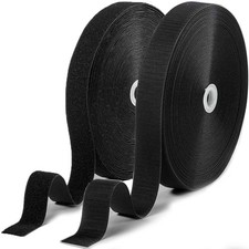 SOURRI 1 Inch x 82 Feet Hook and Loop Tape Sticky Back Fastener Roll, Nylon S...