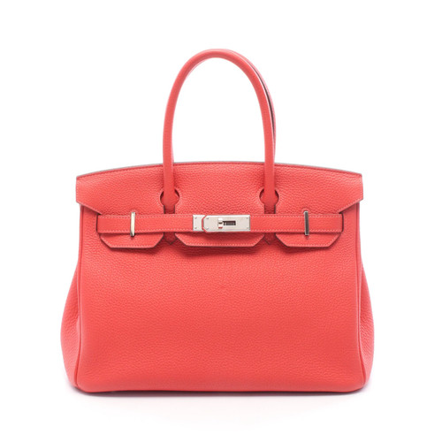 Hermes Birkin 30 Handbag Red Leather #RCB2550