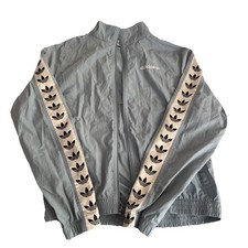 Adidas Women  s Vintage Looking Windbreaker Jacket Size Medium