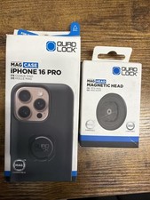 Quad Lock MAG Phone Case for iPhone 16 Pro Black With Magnetic Head