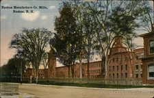 Nashua, New Hampshire NH Nashua Manufacture Co. Mills Tichnor Antique Postcard
