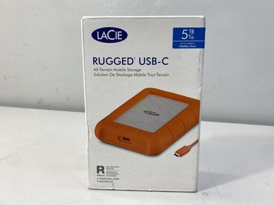 LaCie 5TB Rugged USB 3.1 Gen 1 Type-C External Hard Drive