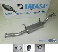 Imasaf Auspuff Mitteltopf + Anbauteile für Mitsubishi Pajero III 3.2 DI-D Kurz