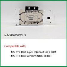 Granzon GPU Water Block Use for MSI RTX 4080 Super GAMING X SLIM N-MS4080SGMSL-X