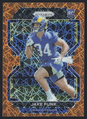 2021 Panini Prizm #402 Jake Funk Lazer RC