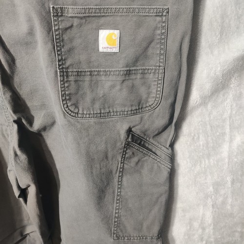 Carhartt Canvas Arbeitshose Herren 44x30 grau Relaxed Rugged Fit BN2291-M 102291 306 - Bild 6 von 17