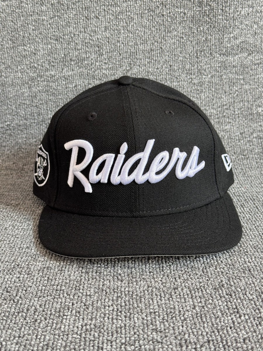 New Era Las Vegas Raiders 9FIFTY Snapback Hat Black One Size NFL Script Hat
