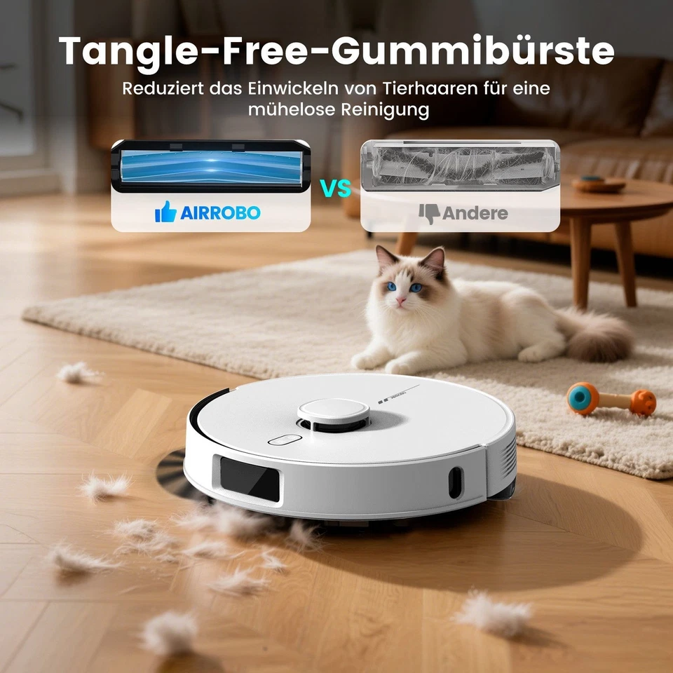 AIRROBO L60+ Nass-Trocken-Saugroboter L60+ Saugroboter mit Wischfunktion DE - Bild 3 von 4