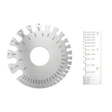 2PCS Sheet Metal Gauge Thickness Gage Measuring Tool Wire Gauge US Standard
