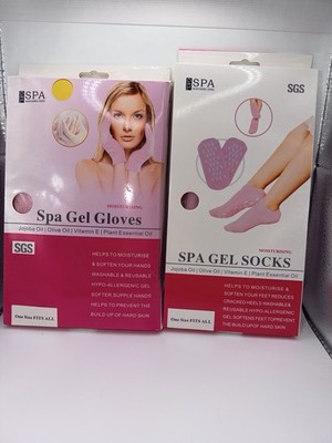 SGS Moisturizing Spa Gel Socks And Gloves
