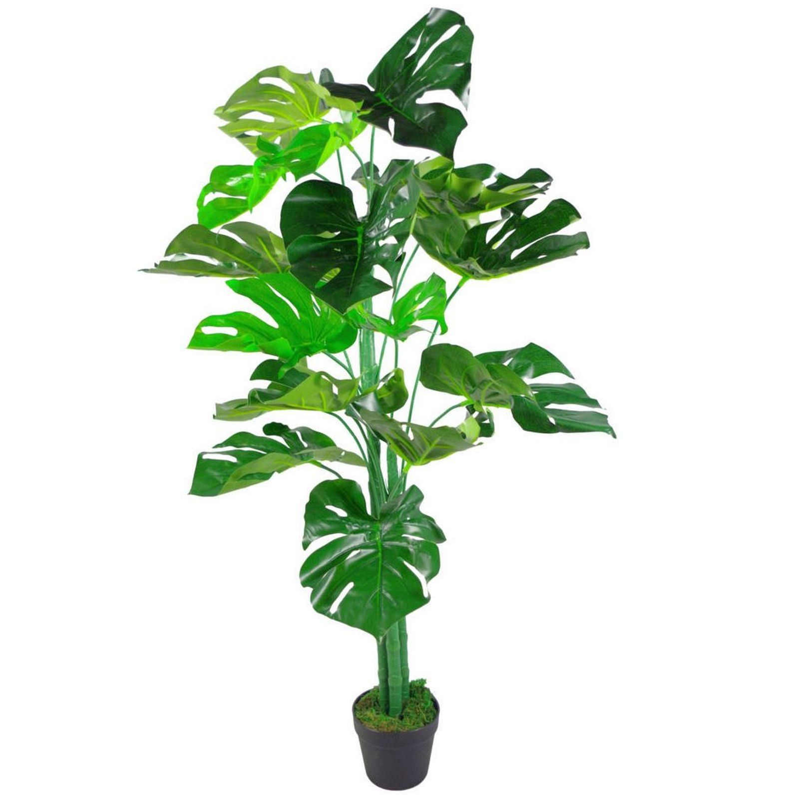 Leaf Monstera Artificial Plant - 120cm - Green - Image 2