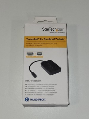 New StarTech Thunderbolt 3 to Thunderbolt 2 Adapter TBT3TBTADAP Laptop Cable Box