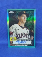 Mike Yastrzemski 2021 Topps Chrome Platinum Anniversary  Aqua Refractor #57/150