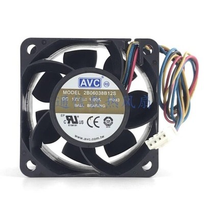 1 Pc. New 2B06038B12S 6038 DC12V 1.80A Chassis Server Cooling Fan