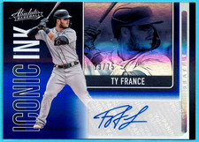 2022 Absolute TY FRANCE RC Blue Auto #xx/75!!!  Rare All-Star