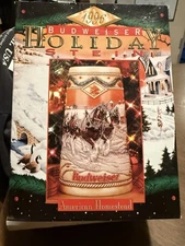 IN BOX!  ANHEUSER BUSCH BUDWEISER Holiday Stein American Homestead