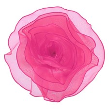 10.6 Inch Large Satin Fabric Flower Brooch, Rose Red