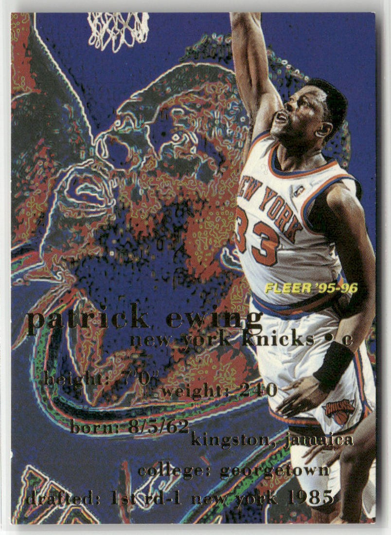 1995-96 FLEER #120 PATRICK EWING NEW YORK KNICKS