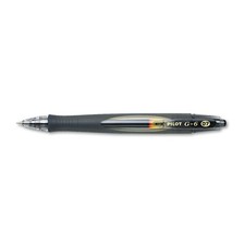 Pilot G6 Refillable And Retractable Gel Ink Rolling Ball Pen Fine Point Black
