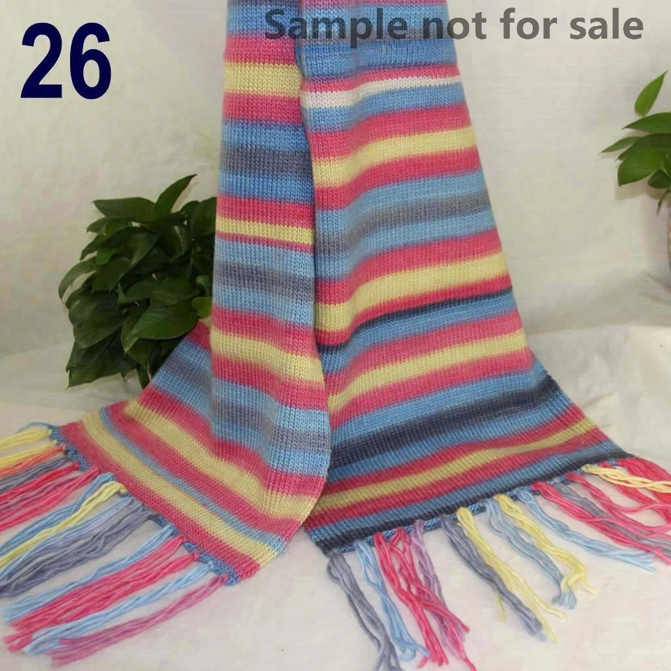 SALE LOT of 8 Skeins X 50g NEW Chunky Colorful Hand Knitting Scores Wool Yarn 26 - Image 2 of 4