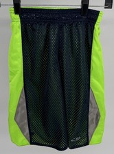 Champion boys navy blue/neon green shorts size M 8-10 .