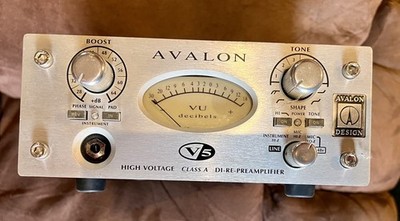 Avalon V5 High Voltage DI-RE Class ''A'' Microphone/ Instrument Preamplifier 