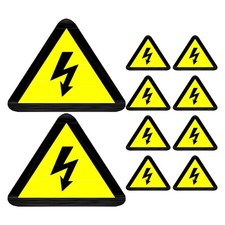 10 PCS Anti-electric Shock Sign Sticker Fene Wire Electrical Panel Labels