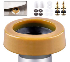 Extra Thick Toilet Wax Ring Replacement Kit with Bolts Caps, 1.6'' Thick